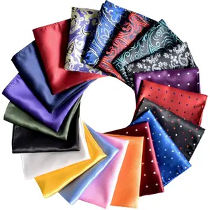 Pocket Squares for Men 20 Pack Mens Pocket Squares handkerchiefs Set Assorted Colors with Box