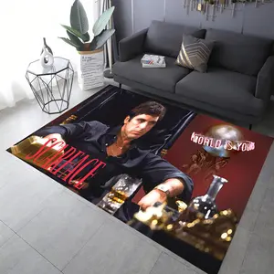 Scarface Rug, Scarface, Tony Montana Rug, Movie Rug, Mafia Rug, Scarface Area Rug, Gift for Dad, Mafia Theme Rug, Scarface Movie Rug,Fan Rug