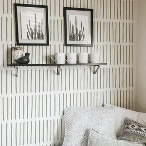 LUCIA- Wall Stencil For Painting- Reusable Wall Art Stencils- Large Wall Painting Stencil_ AFL_645