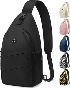 Crossbody Bags for Women Men Trendy Sling Bag Backpack Casual Chest Bag with Convertible Shoulder Strap
