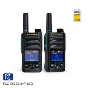 Mohanton 2PCS 4G LTE Walkie Talkie PoC Radio HP-63D, IP54 Waterproof Heavy Duty Two Way Radio with Lifetime Free Service, Crystal Clear Sound