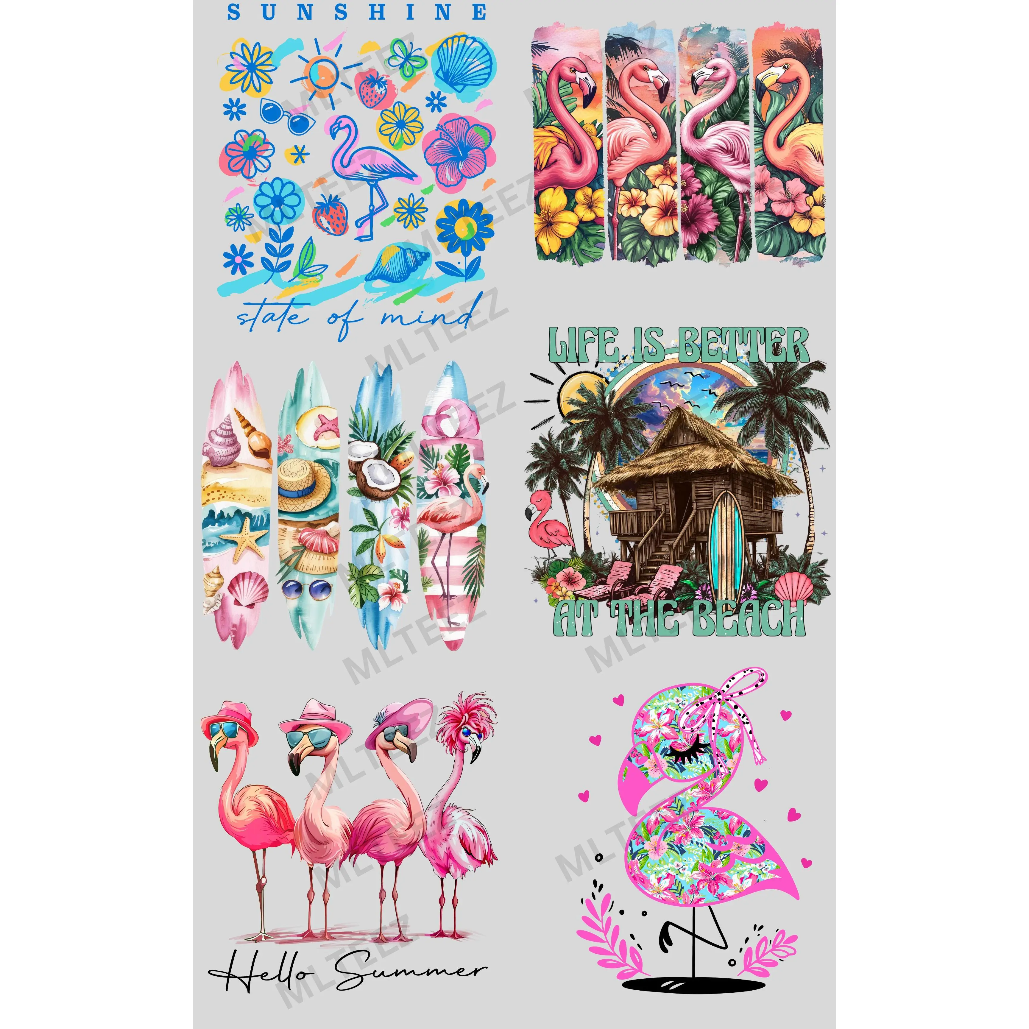 SUNSHINE STATE OF MIND PREMADE GANGSHEET  - 22X36  DTF TRANSFERS - DIRECT TO FILM