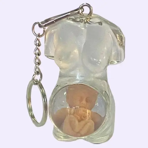Rare & Cool Mother Baby Keychain - Pop Out The Ball To Deliver Baby