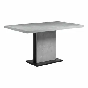 53 Inch Dining Table Grey Contemporary