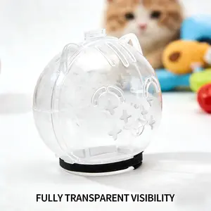 Cat Anti-Bite Head Cover Clear Design Prevents Scratches During Nail Trimming Bathing Grooming & Vet Injections Adjustable Secure Straps Escape-Proof Fits Most Cat Sizes
