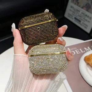 Sparkling Diamond Full-Diamond Electroplated Wireless Earphone Protective Case, Fashionable, Compact, and Cute for Airpods Pro2/Pro/3/2