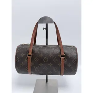 Pre-owned Louis Vuitton Canvas Shoulder Bags Monogram Papillon 30 Barrel Shoulder handbag Handle Bag JA811LV