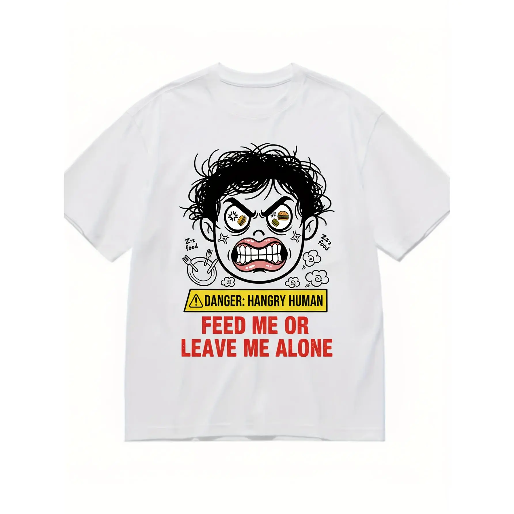 Funny Hangry Human Warning T-Shirt