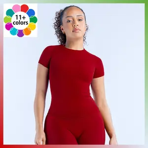 Cornflower Impact Short Sleeve Top High-stretch and lightweight fabric Longline Contour zones Curved hem Raglan cap sleeves