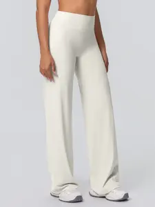 Double-Sided Fleece High-Waisted Loose Breathable Yoga Pants, Wide-Leg Running Fitness Sweatpants, Comfortable Jogger Leggings, Breathable Activewear Bottoms