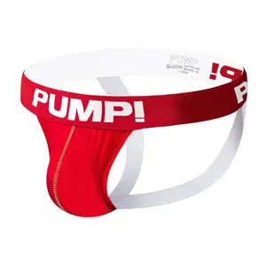 PUMP! Red & White Jockstrap