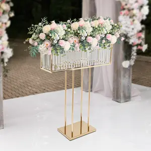Crystal Iron Flower Stand for Wedding Party Home Balcony Festival Decor home essentials