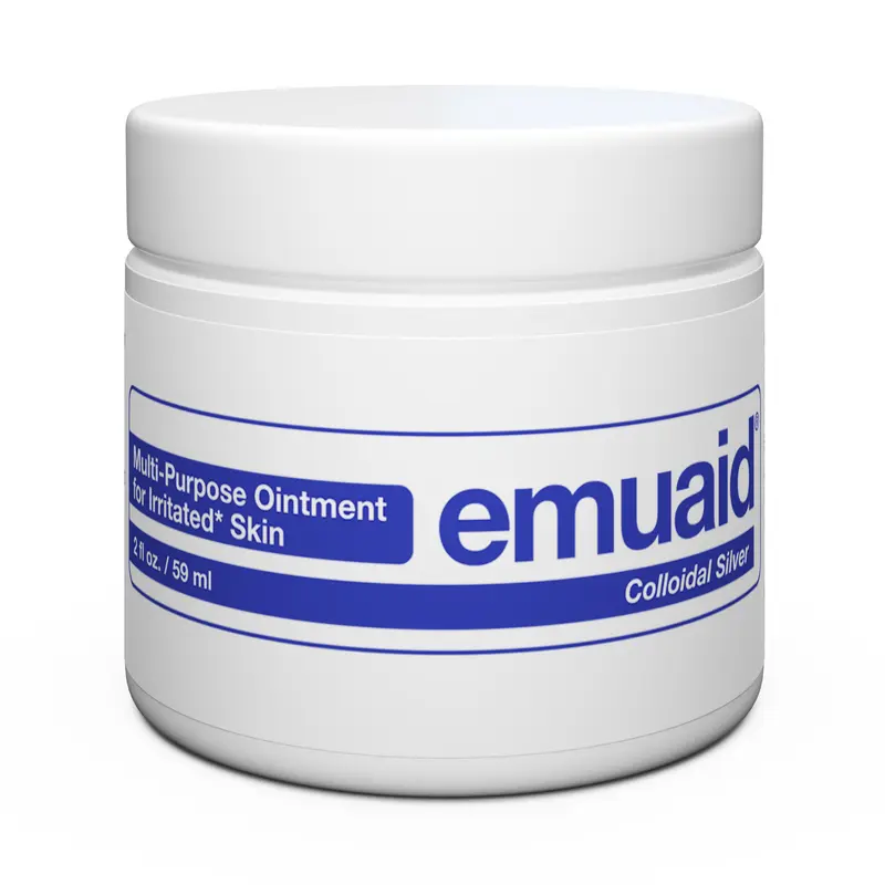 EMUAID Multi-Purpose Ointment with Hyaluronic Acid & Tea Tree Oil for Irritated Skin 0.5oz US Made Natural Soothing Moisturizer