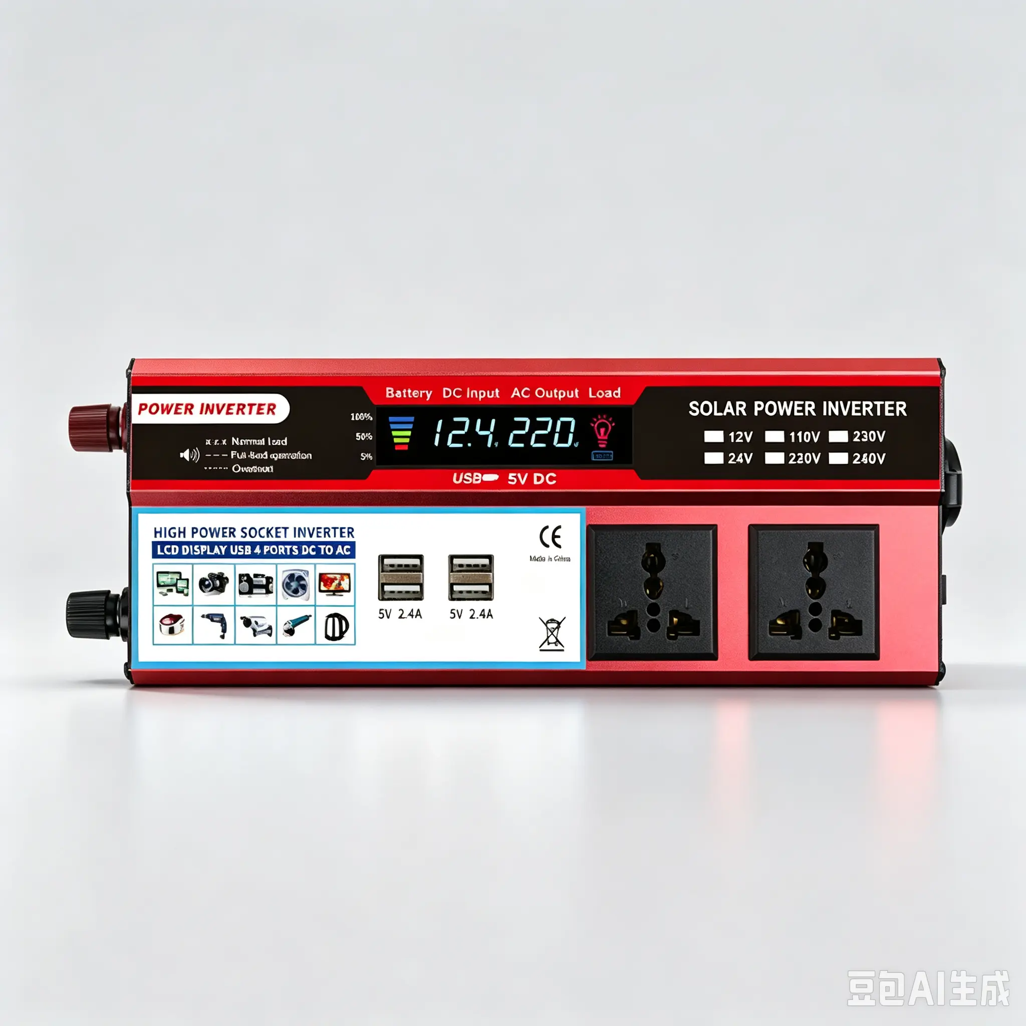 Portable Power Inverter, Vehicle Car Inverter For Outdoor RV Camping And Home Emergency Power Supply