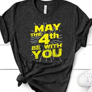 May The Fourth Be With You Distressed  T-Shirt