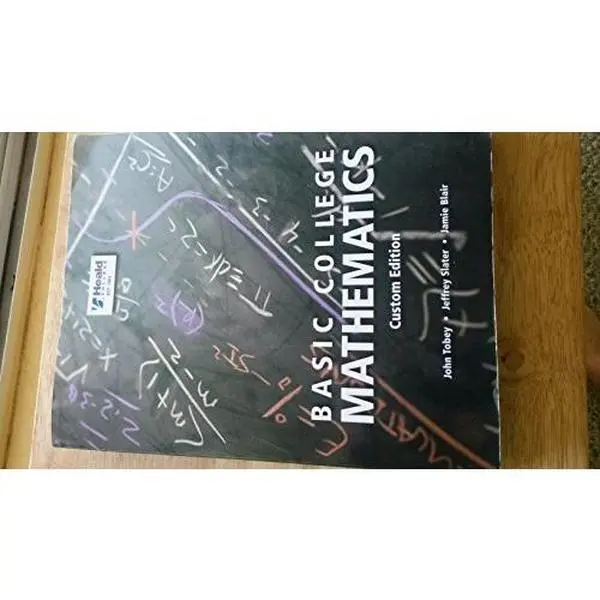 Used Good Hardcover Math Book - Basic College Mathematics (2009 Edition, 3.35 lbs) with CD by Blair, Tobey et al. - Pearson Publ. English Math Learning Book, Math Books, Hardcover Book