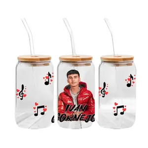 Iván cornejo glass cup with your choice of custom or bamboo lid