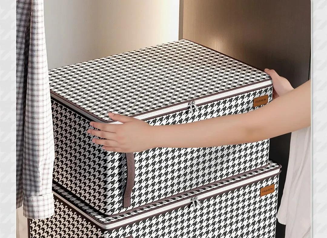 Thickened Non-woven Quilt Storage Bag For Household High-capacity Clothing Clothes Packaging Bag Organizing Luggage Bag