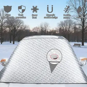 Windshield Cover Snow Ice Frost Dust Water Resistent Winter Car Accessory - Essential Vehicle Essentials for Winter Driving
