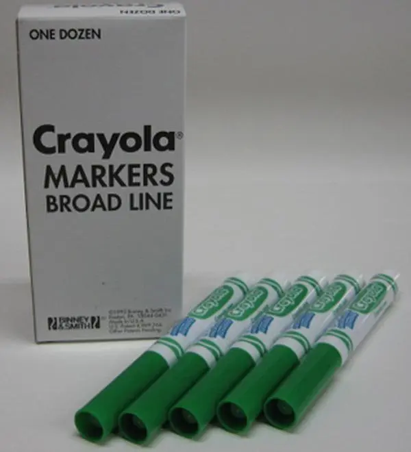 Crayola Red Cone-Tip Washable Markers, 1 Dozen (Model 780038) - Office Writing Supplies for Computers & Office Equipment