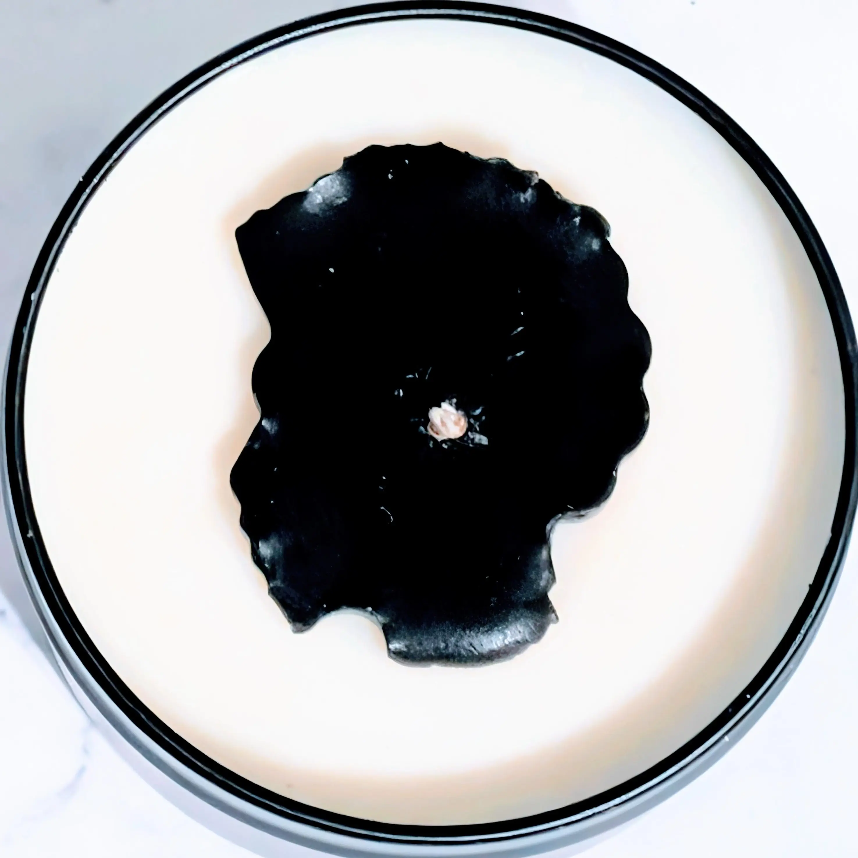 Candle - Afro Man Face Silhouette - custom novelty candles for men