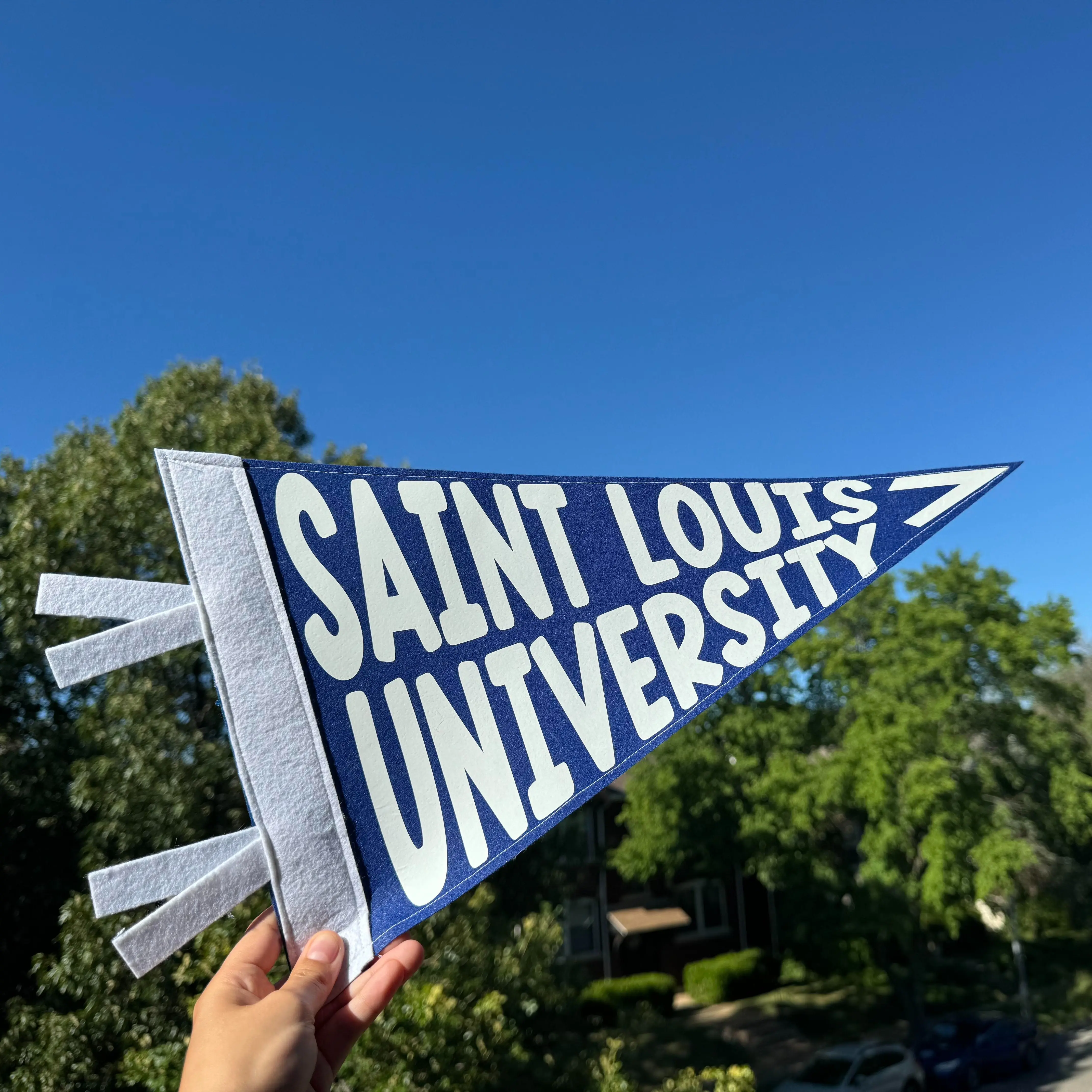 Pennant Flag Custom School Banner - High School, College & Elementary Felt Pennant Flag Decoration