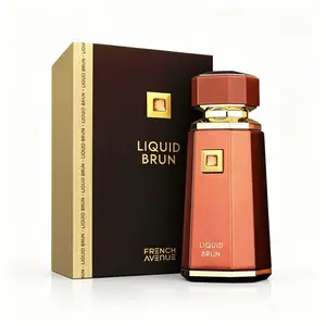 French Avenue Liquid Brun EDP Men's Fragrance, 100ml Oriental Scented Liquid Brown Perfume for Men