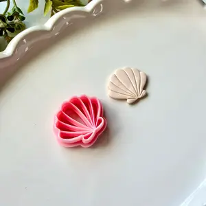 Sea Shell Beach Clay Cutter | Precision 0.2mm Blade, PLA+ Earring Jewelry Crafts
