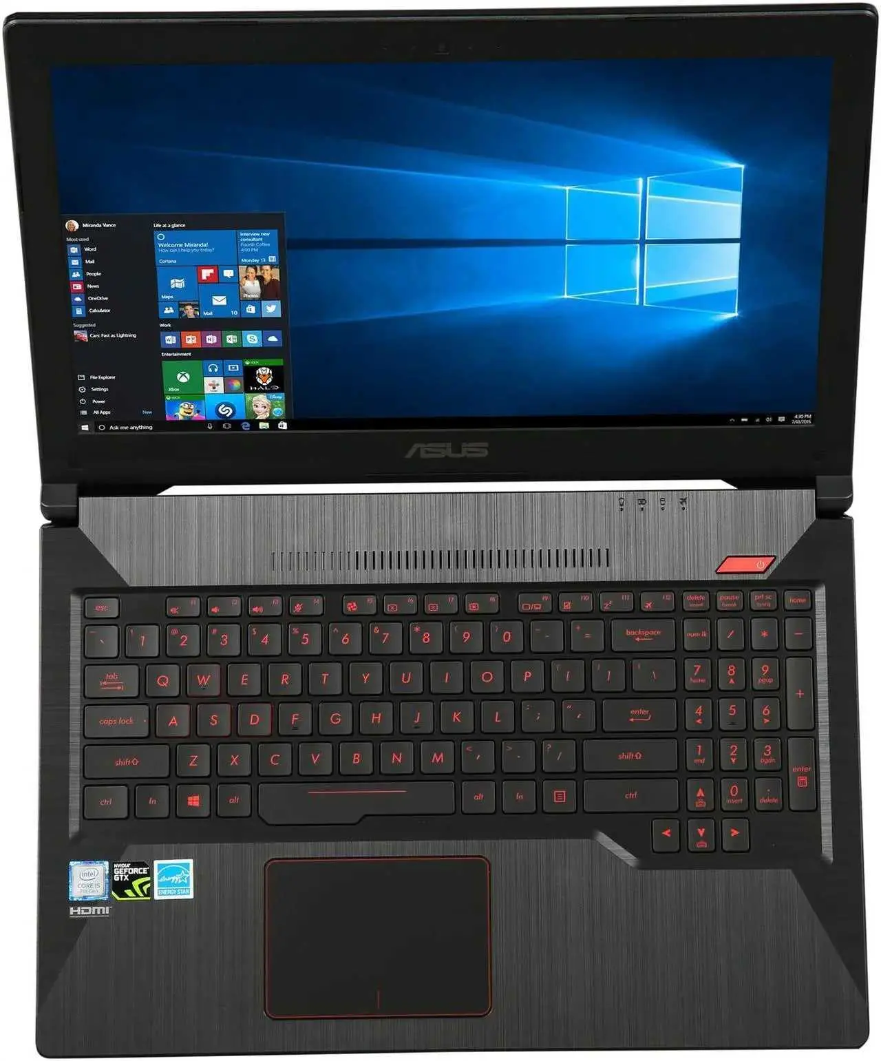 Asus FX503VD-WH51 15.6" FHD Powerful Gaming Laptop, Intel Core i5-7300HQ 2.5GHz GeForce GTX 1050 1TB SSHD 8GB Windows 10 Home | Grade A Used