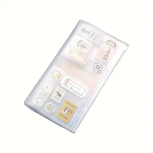 PVC Transparent Storage Bag For Taveler's Notebook Passport Portable Standard A5 Size Leather Organiser