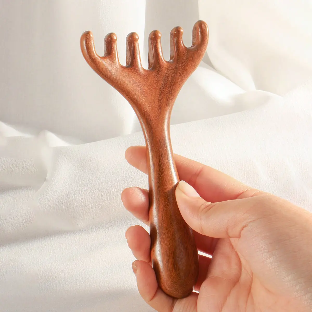 1pc Scalp Massage Comb for Normal Hair, 6-Prong Design for Scalp Scratching & Hair Massaging Tool, Plastic Material, No Wooden Parts Included, Scalp Scrubber, Scalp Scratcher