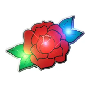 Blinkee  Red Rose Flashing Body Light Lapel Pins