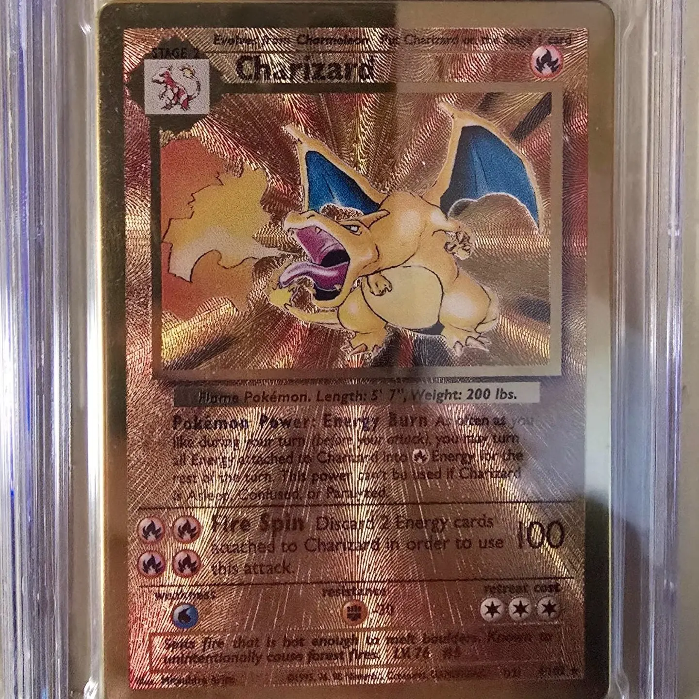 pokemon celebrations gold metal charizard card 4/102 ultra premium collection Charizard Pokemon Celebrations Ultra Premium Collection Metal Card #4 PSA 9 main image 0