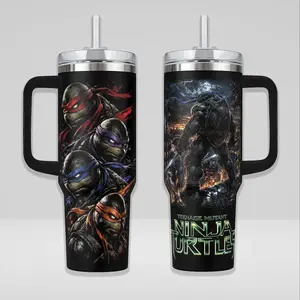 Ninja Turtles 40oz Vacuum Insulated Cup – Stainless Steel TMNT Travel Tumbler for 90s Cartoon Fans