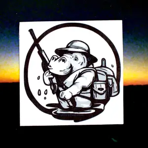 I’m on a sticker! SneakyHippo profile picture sticker | Flat Gift sticker, hippo sticker, animal sticker, soldier sticker Colorful Decoration