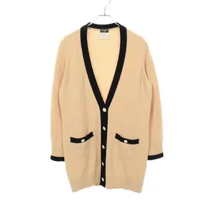 Pre-owned CHANEL Cashmere Small Leather Goods long cardigan