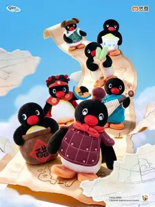 Pingu Geographic Map series blind box 6+1 hidden collection plush