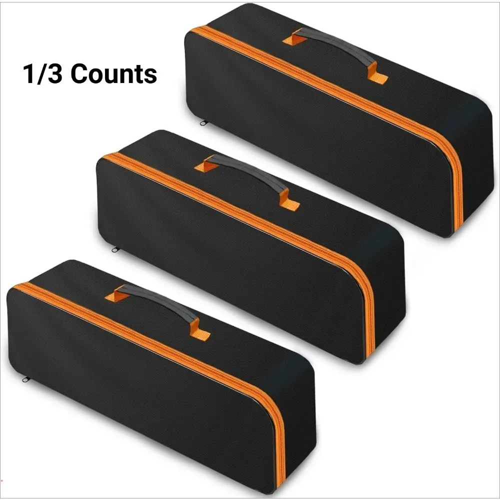 1/3PCS/Set Tool Bag with Zipper, Utility Wide Mouth Waterproof Oxford Tool Pouch, Multiple Purpose-Tool Organizers and Storage, Small Metal Tools Bags, Nylon Tool Bag, Tool Organizing Bag