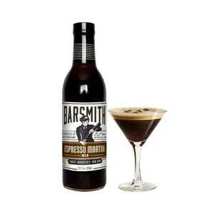 Barsmith Espresso Martini Mix - Cocktail Mixer w/Robust Espresso & Touch of Sweetness - Craft Bar-Quality Martinis at Home - Ideal for Iced Coffee and Dessert Cocktails - 12.7 oz