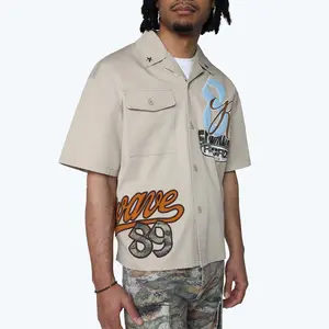 Oversized Wilds S/S Woven Shirt - Safari