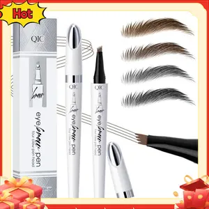 2025 Magic Eyebrow Pencil, 4 Tip Microblading Eyebrow Pen, Upgraded 3D Waterproof Eyebrow Pencils for Women, Long Lasting 4 Point Eyebrow Pencil & Natural Microblading Eyebrow Pencil Makeup Cosmetic