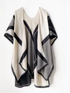 Women's Simulated Silk Robe Shawl Set, Beach Sun Protection Satin Scarf, Perfect Spring Summer Fashion Accessory, Casual Style, Beach Cover Ups