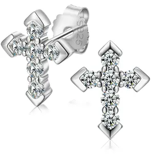 UCCIYO S925 Sterling Silver Lab-Made Moissanite Stud Earrings – Classic Diamond Look Earrings for Men & Women, Includes Certificate of Authenticity, Wedding & Birthday Gift