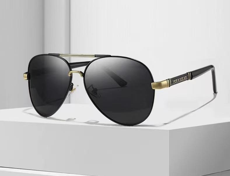 2 Pairs of Unisex Polarized Aviator Sunglasses, Durable Frames with Anti-Glare Lenses for Driving, Fishing and Outdoor Travel, Provide Full UV Protection.