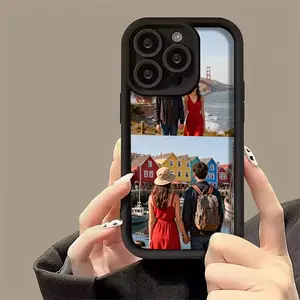 Phone case: iPhone 17/16/15/14/13/12 Pro Max, 17 Air, 17/16/15 Pro, 14/13/12 compatible; DIY photo customization matte soft phone back cover