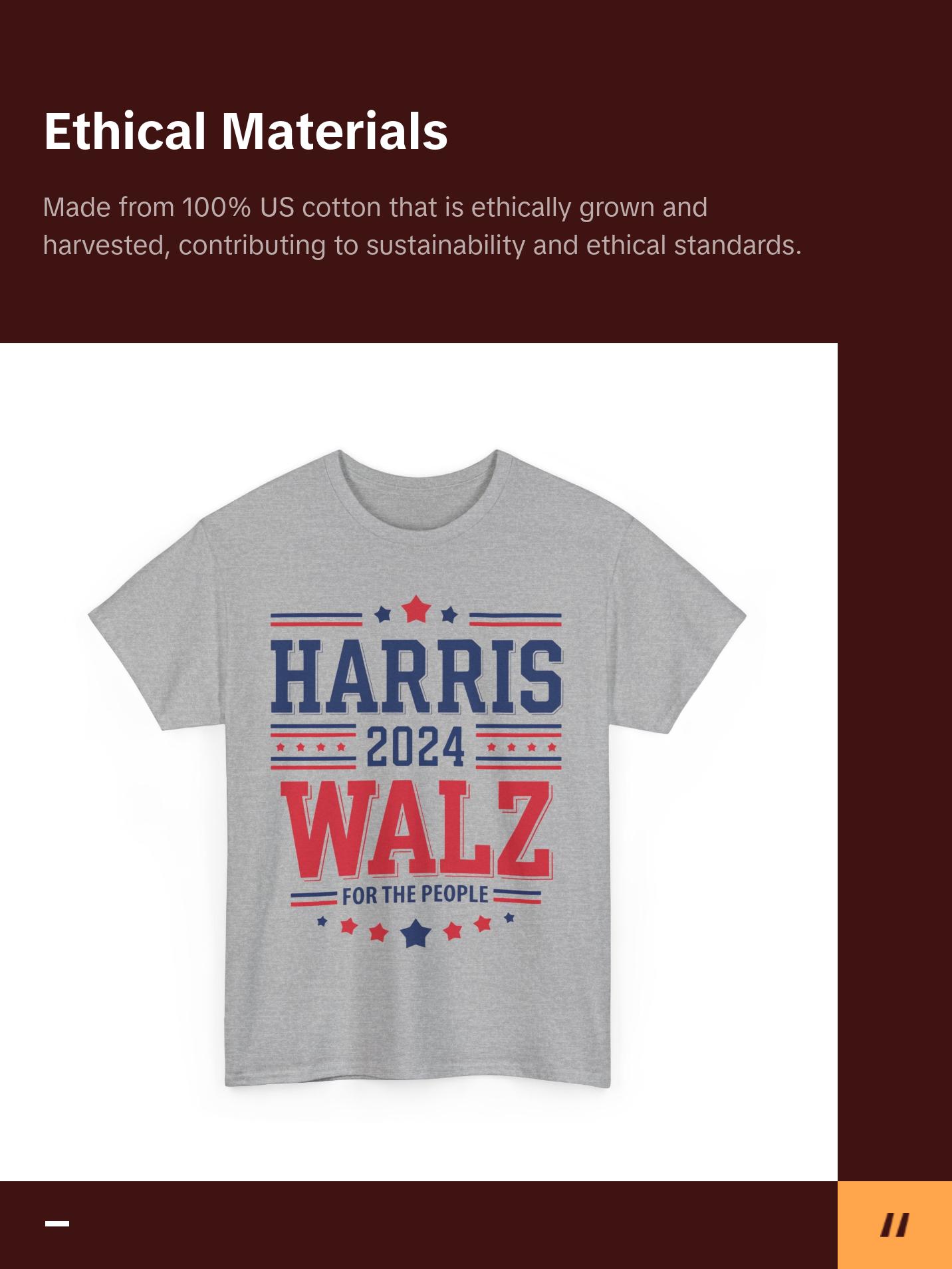 Harris Walz - Unisex Heavy Cotton Tee