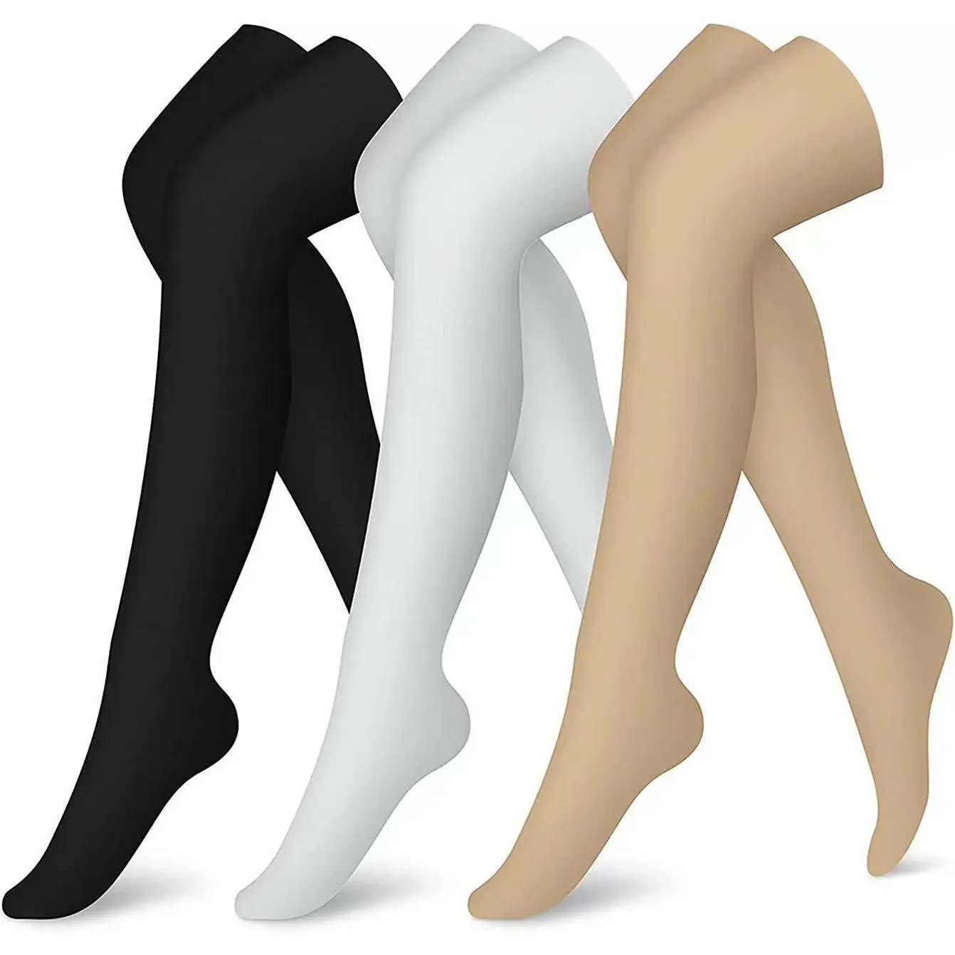 Cross knee black and white skin