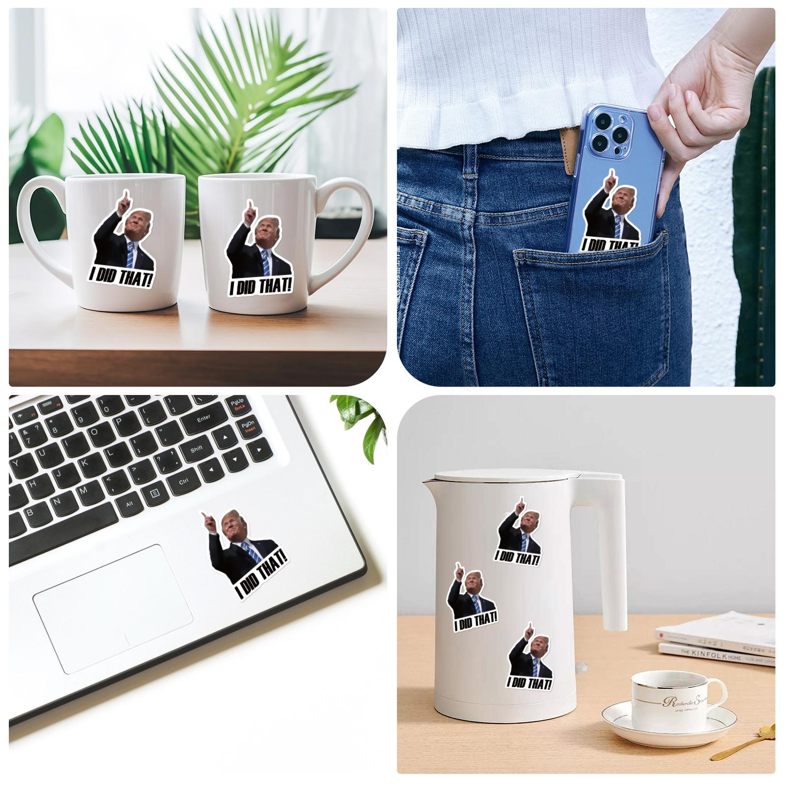 Trump I Did that Stickers,  I Did that Trump Sticker 100PCS—Stick Them Anywhere