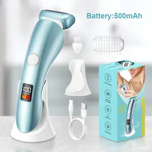 Electric Shaver for Women, 1 Set Electric Razor for Bikini Legs & Underarm & Public Hair Remove, Cordless Waterproof Wet & Dry Use Precise Safe Epilator