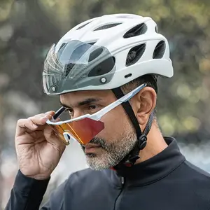 Cycling Helmet Lightweight Integrated Helmet Head Protection security Helmet with Goggles Men and Women MTB Road Bike Helmet